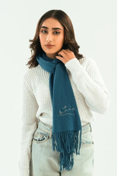 Cashmere Stole - Smurf Blue