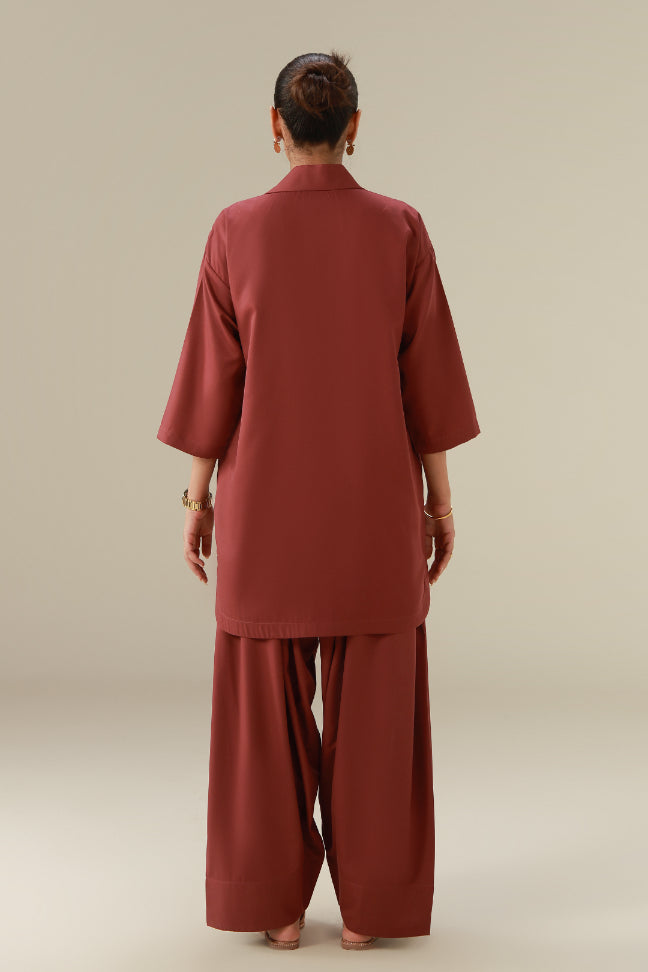 Raya Co-ord Set - Rosewood