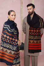 Aghaaz (আগাজ) Weaved Shawl - Black