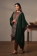 Manto's Unisex Wrap around Style Green Cape
