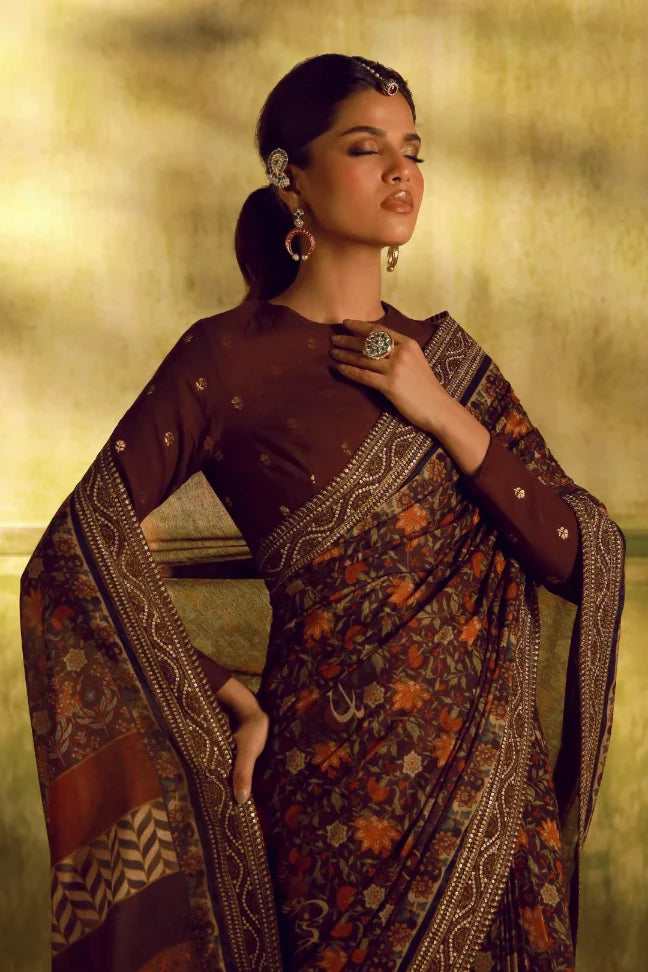 Khoobsurat (সৌন্দর্য) Saree - Maroon