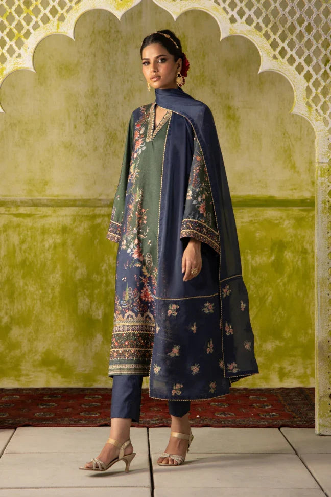 Rukhsar (সুন্দর মুখমণ্ডল) Set - Blue