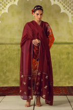 Rukhsar (সুন্দর মুখমণ্ডল) Set - Maroon