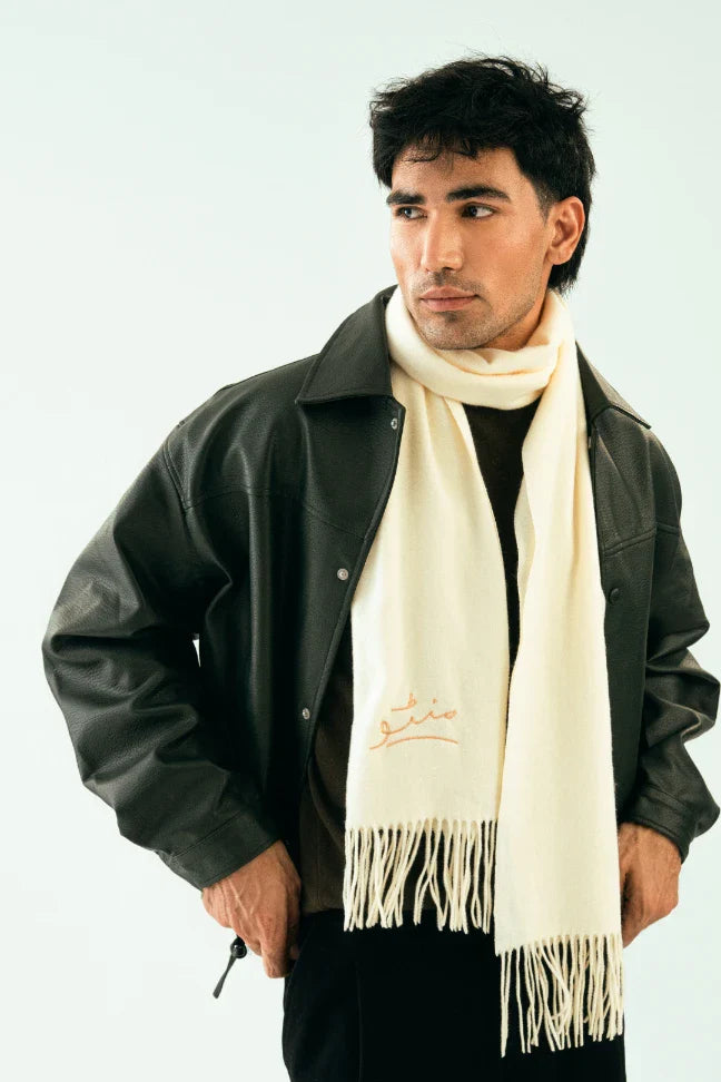 Cashmere Stole - Vanilla White