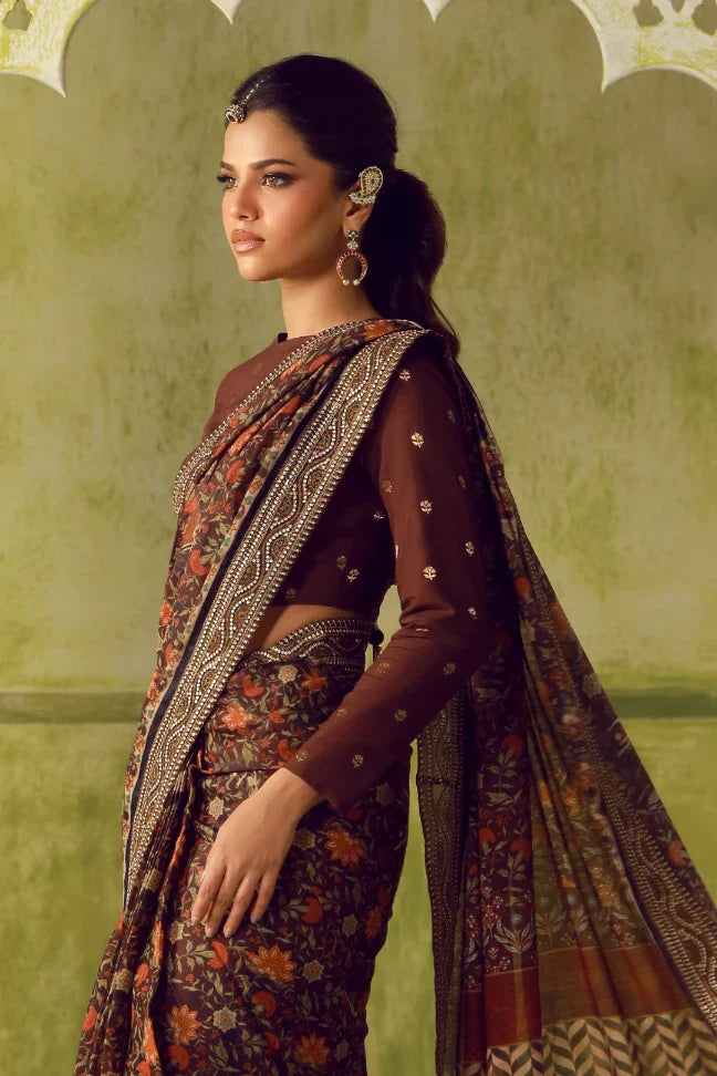 Khoobsurat (সৌন্দর্য) Saree - Maroon
