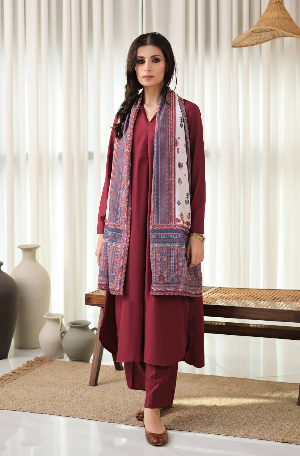 Aghaaz (আগাজ) - Maroon & Blue Stole