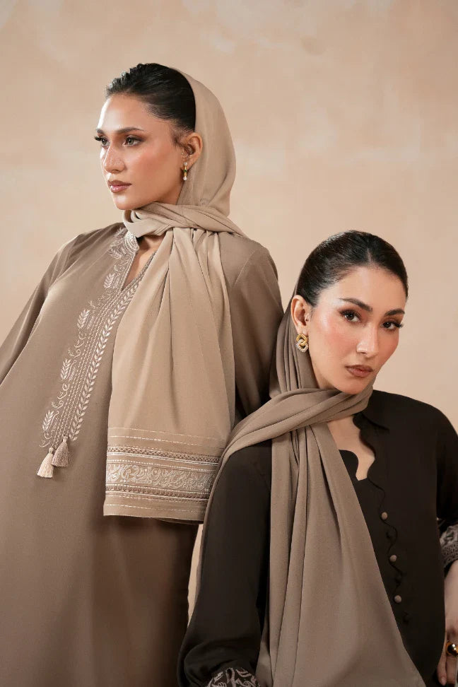 Manto Women's Hijab Friendly Embroidered Scarves