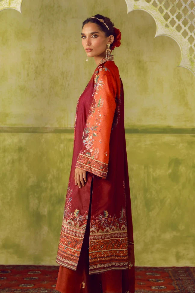 Rukhsar (সুন্দর মুখমণ্ডল) Set - Maroon