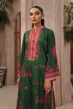 Manto Women's Ready to Wear Green Printed Co-ord Set with Urdu Calligraphy