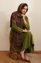 Manto's Unisex Pashmina Winter Stole featuring Urdu Calligraphy