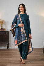 Mashal (শিখা) Stole - Blue