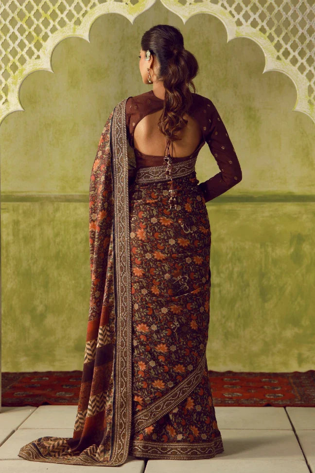 Khoobsurat (সৌন্দর্য) Saree - Maroon