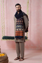 Aghaaz (আগাজ) Weaved Shawl - Blue