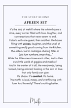 Design Philosophy of Afreen Set