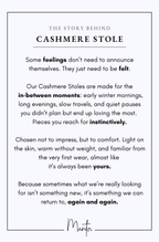 Cashmere Stole - Matcha Green