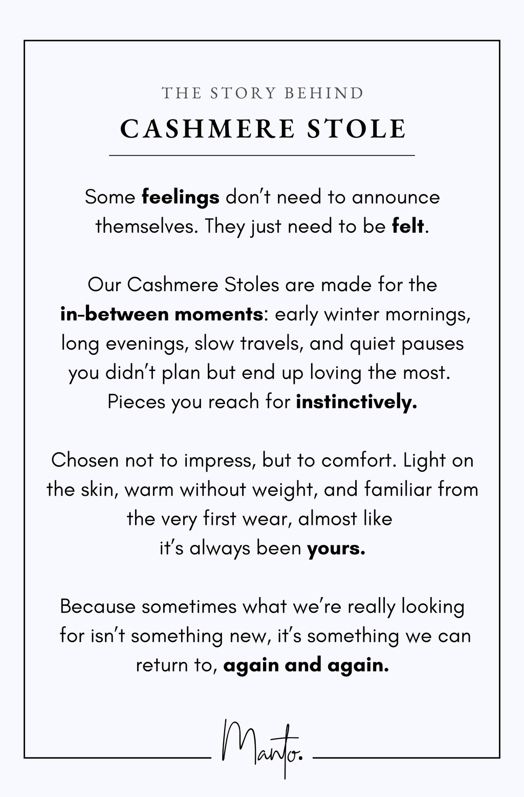 Cashmere Stole - Vanilla White