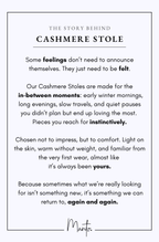 Cashmere Stole - Vanilla White
