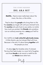 Design Philosophy of Dil Aara Set