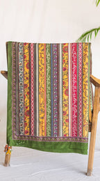 Gulistan (ফুলের বাগান) Stripes Dupatta - Mustard