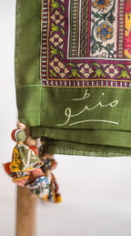 Gulistan (ফুলের বাগান) Stripes Dupatta - Mustard