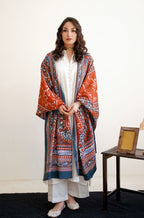 Talaash (অন্তরের অনুসন্ধান) Odhni - Blue & Rust