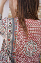 Gul-e-Jahaan (জগতের ফুল) Kurta - Brick Red