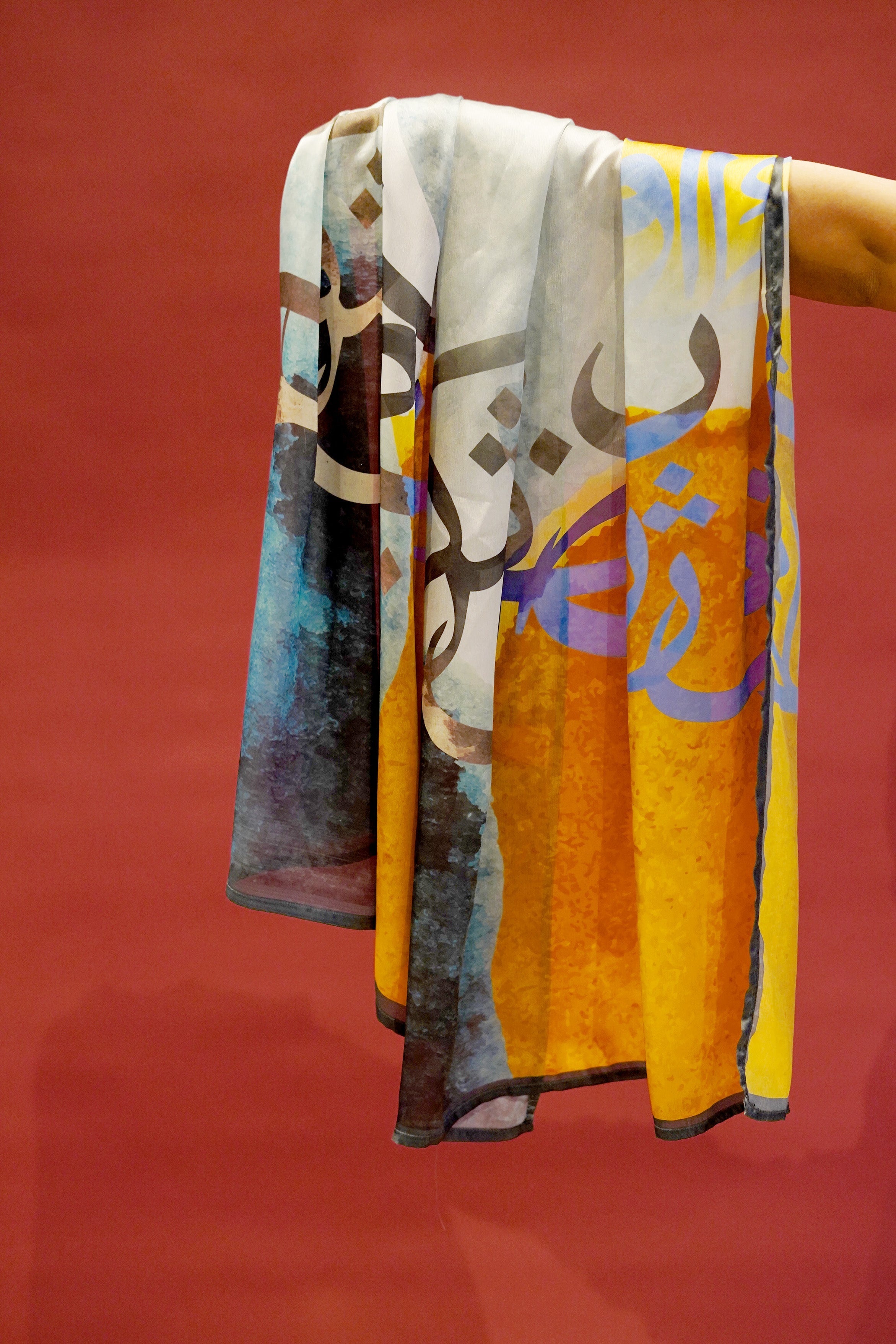 Manto Women's Inayat Scarf with Urdu Calligraphy