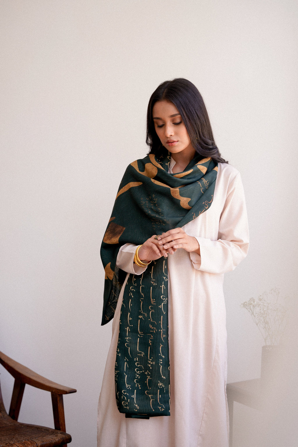 Junoon (উন্মাদনা) - Emerald Green Stole