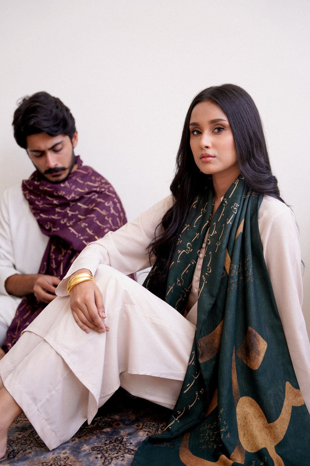 Junoon (উন্মাদনা) - Emerald Green Stole