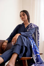 Huroof (অক্ষর) - Shaded Blue Stole