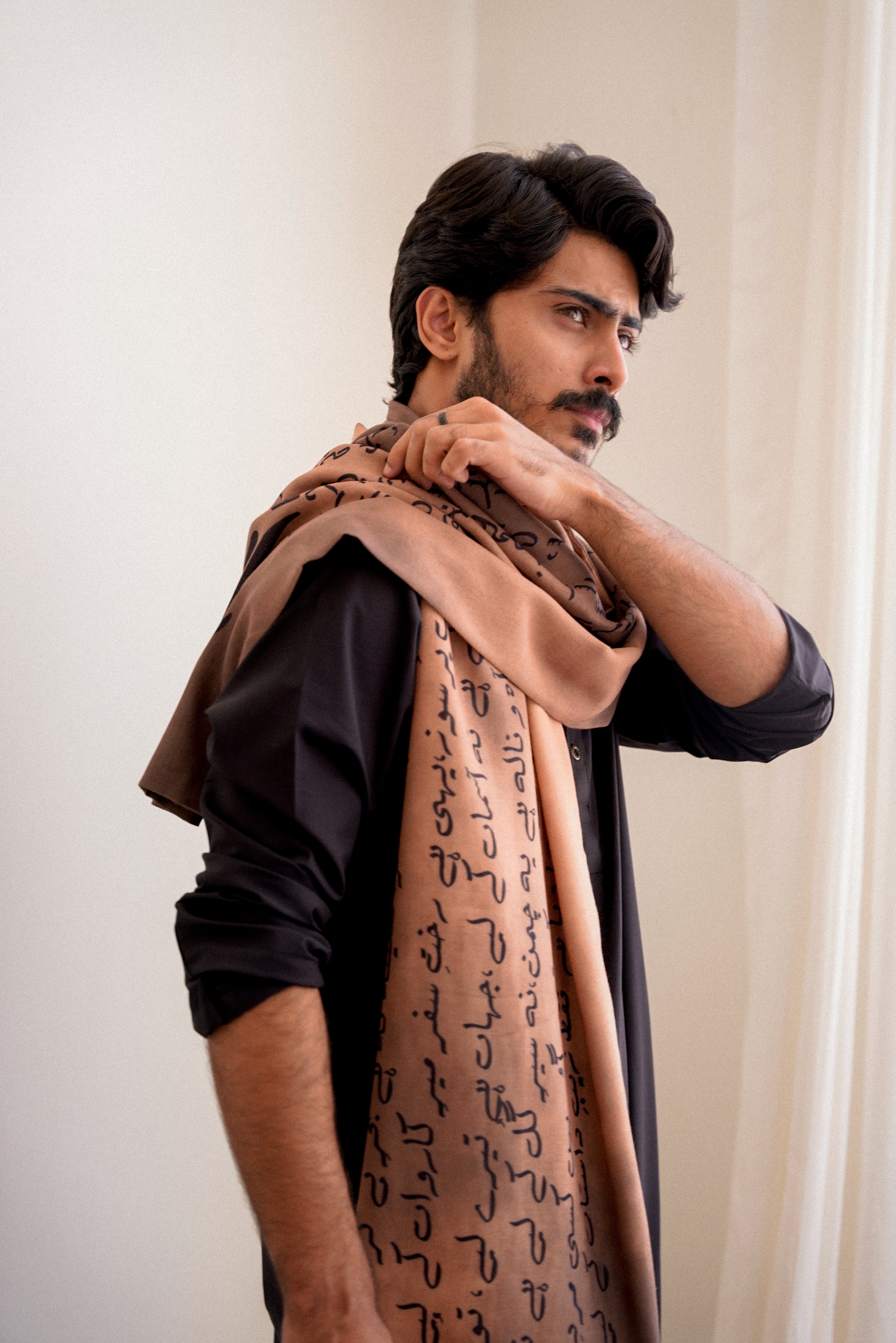 Karvaan (কাফেলা) Stole - Light Brown