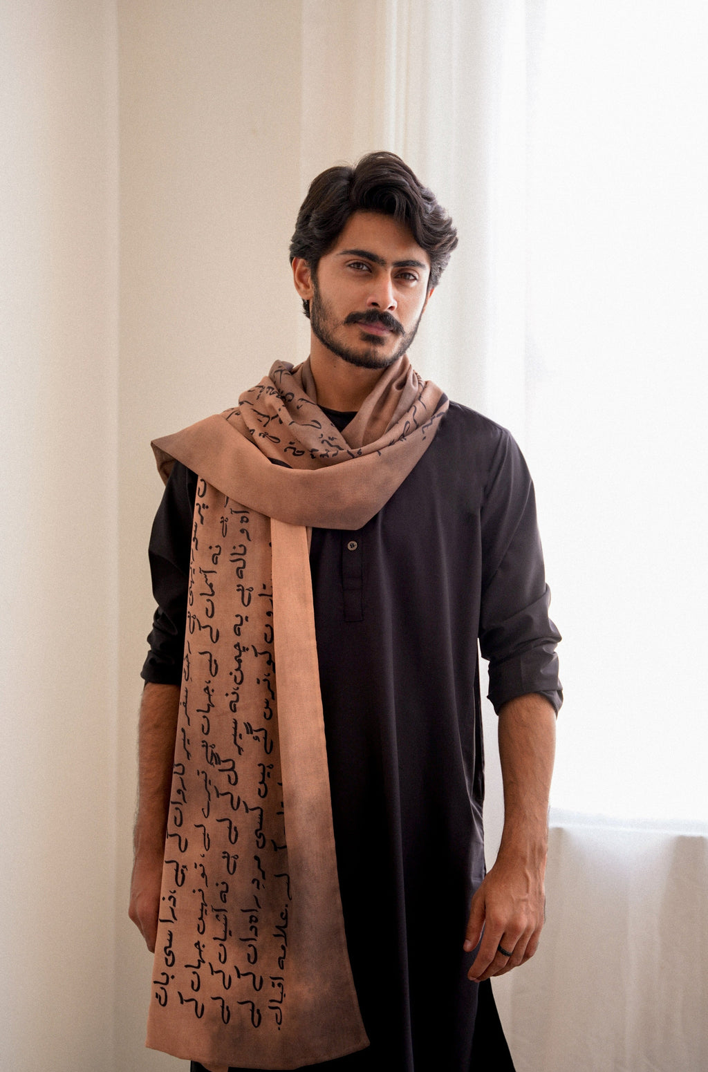 Karvaan (কাফেলা) Stole - Light Brown
