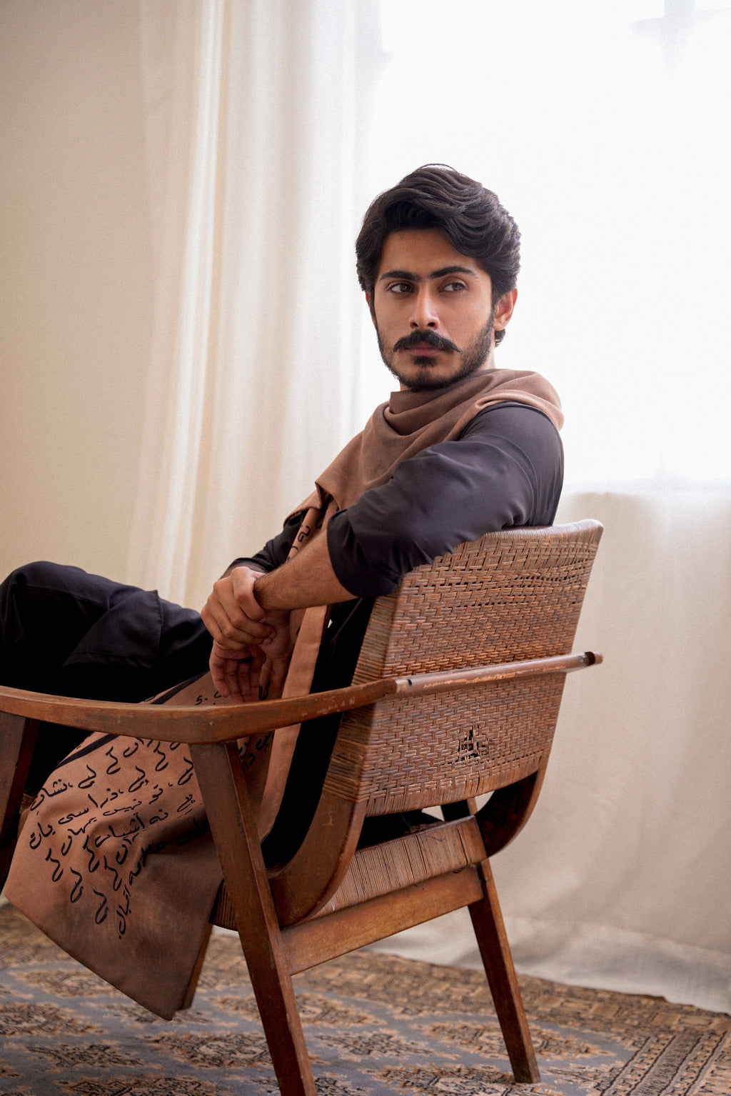 Karvaan (কাফেলা) Stole - Light Brown