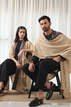 Sabaat (স্থায়িত্ব) Cape - Beige & Black