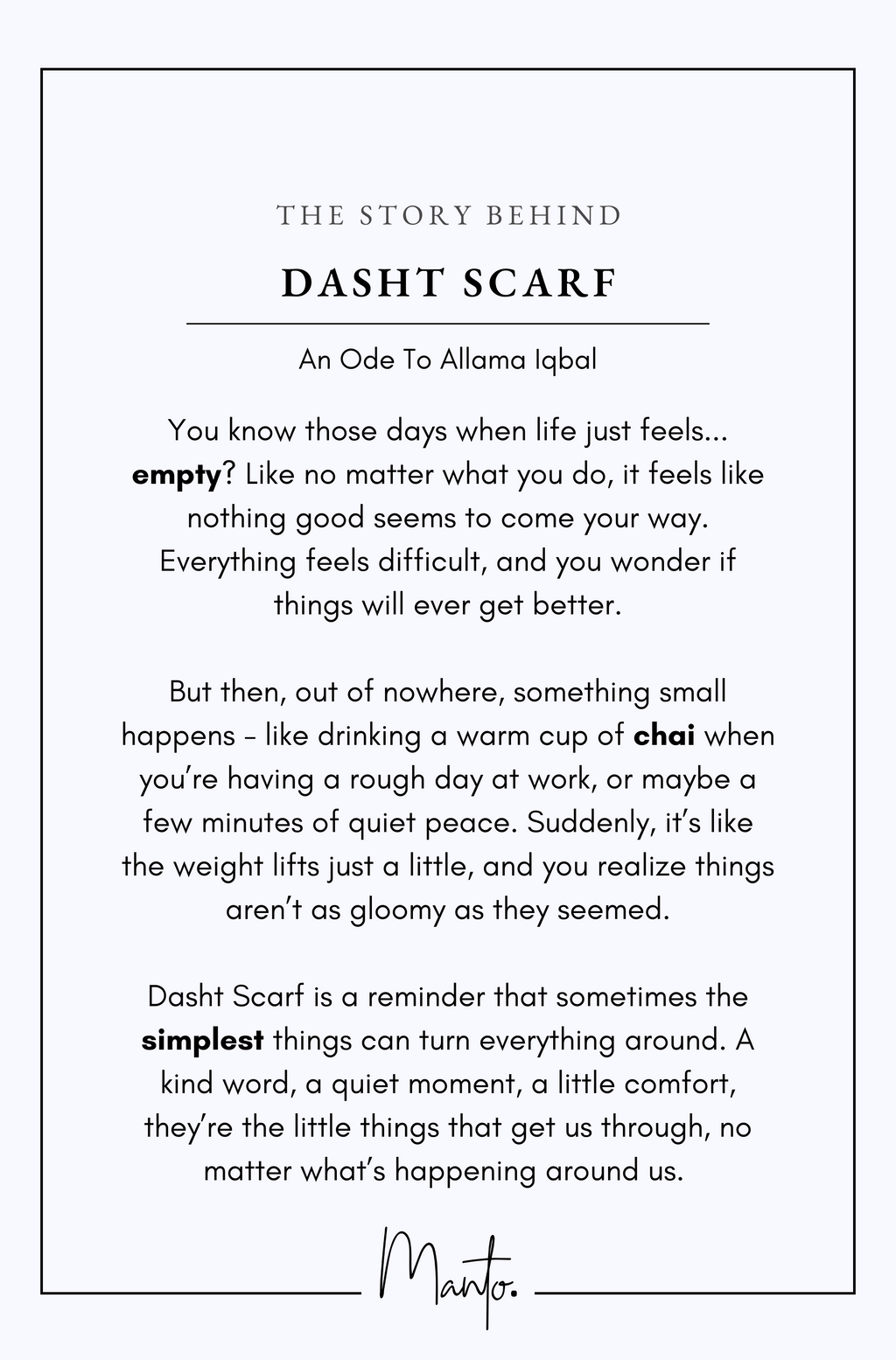 Design Philosophy of Dasht Scarf