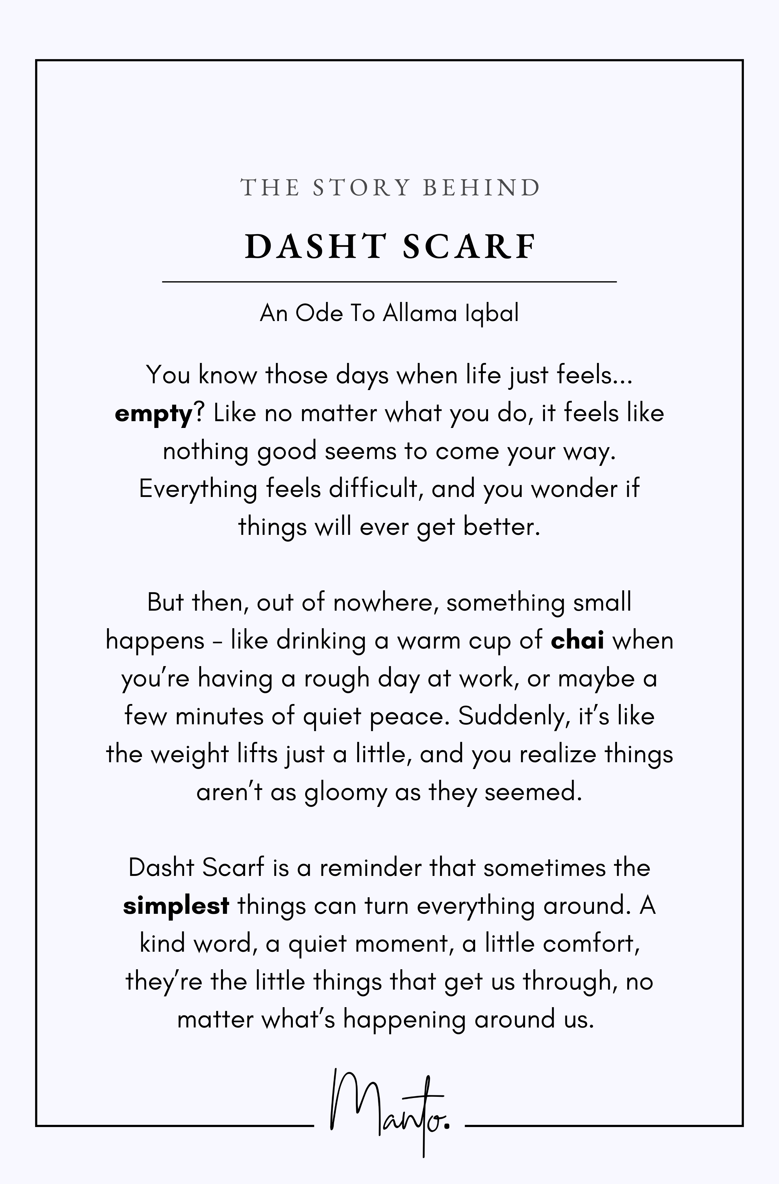 Design Philosophy of Dasht Scarf