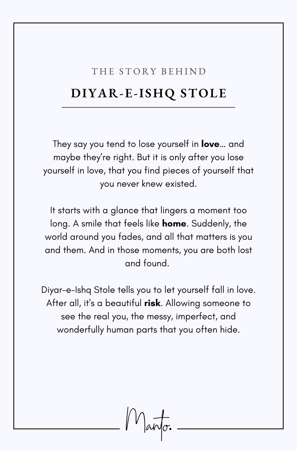 Design Philosophy of Diyar-e-Ishq Stole