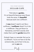 Design Philosophy of Gulaab Cape