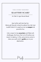 Design Philosophy of Kaavish Scarf