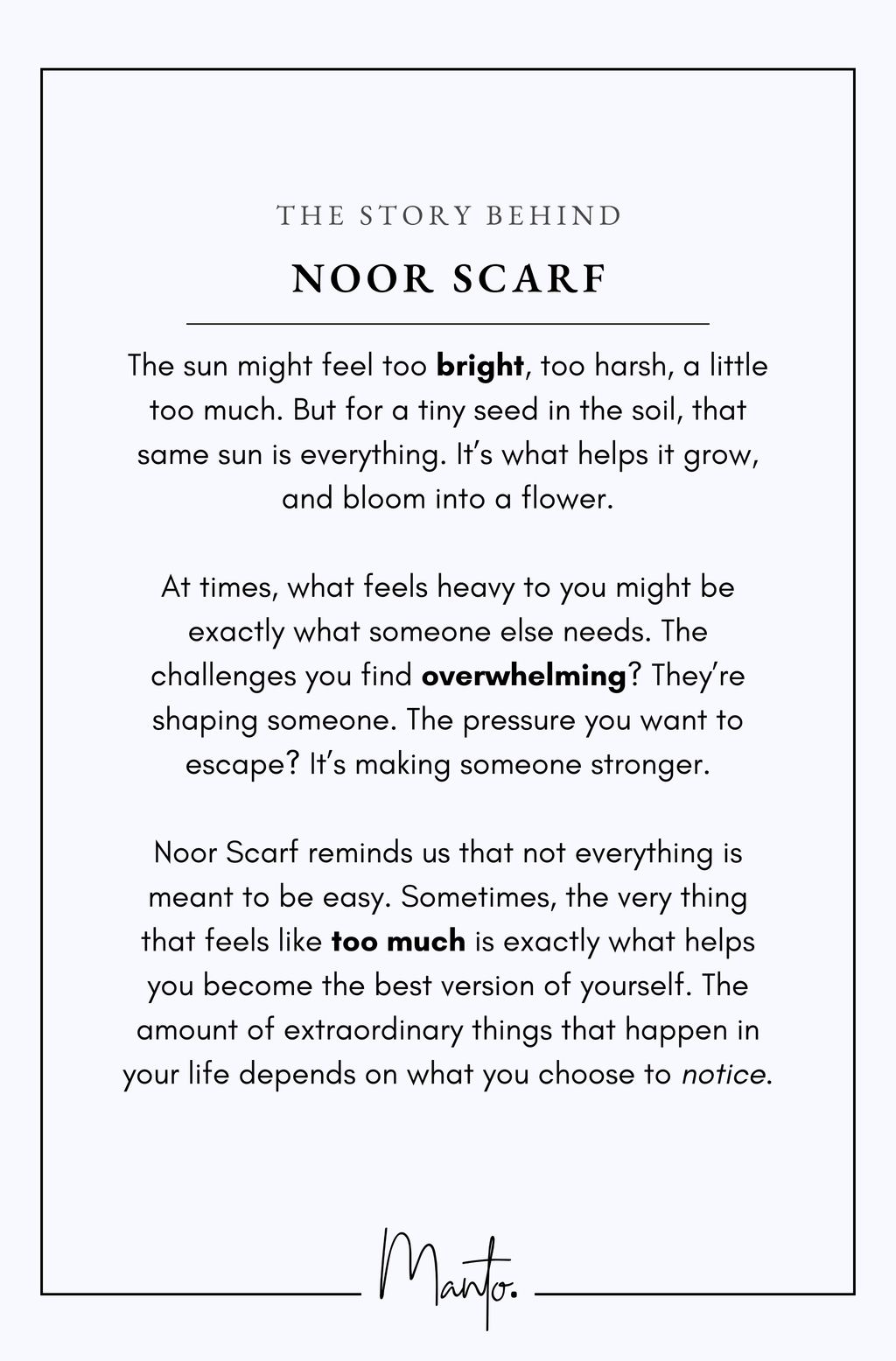 Design Philosophy of Noor Scarf