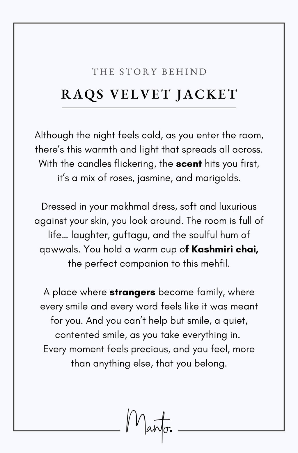 Design Philosophy of Raqs Velvet Jacket