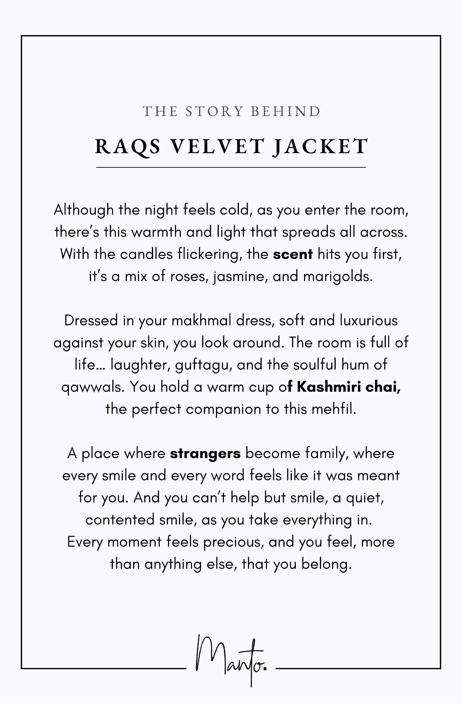 Design Philosophy of Raqs Velvet Jacket