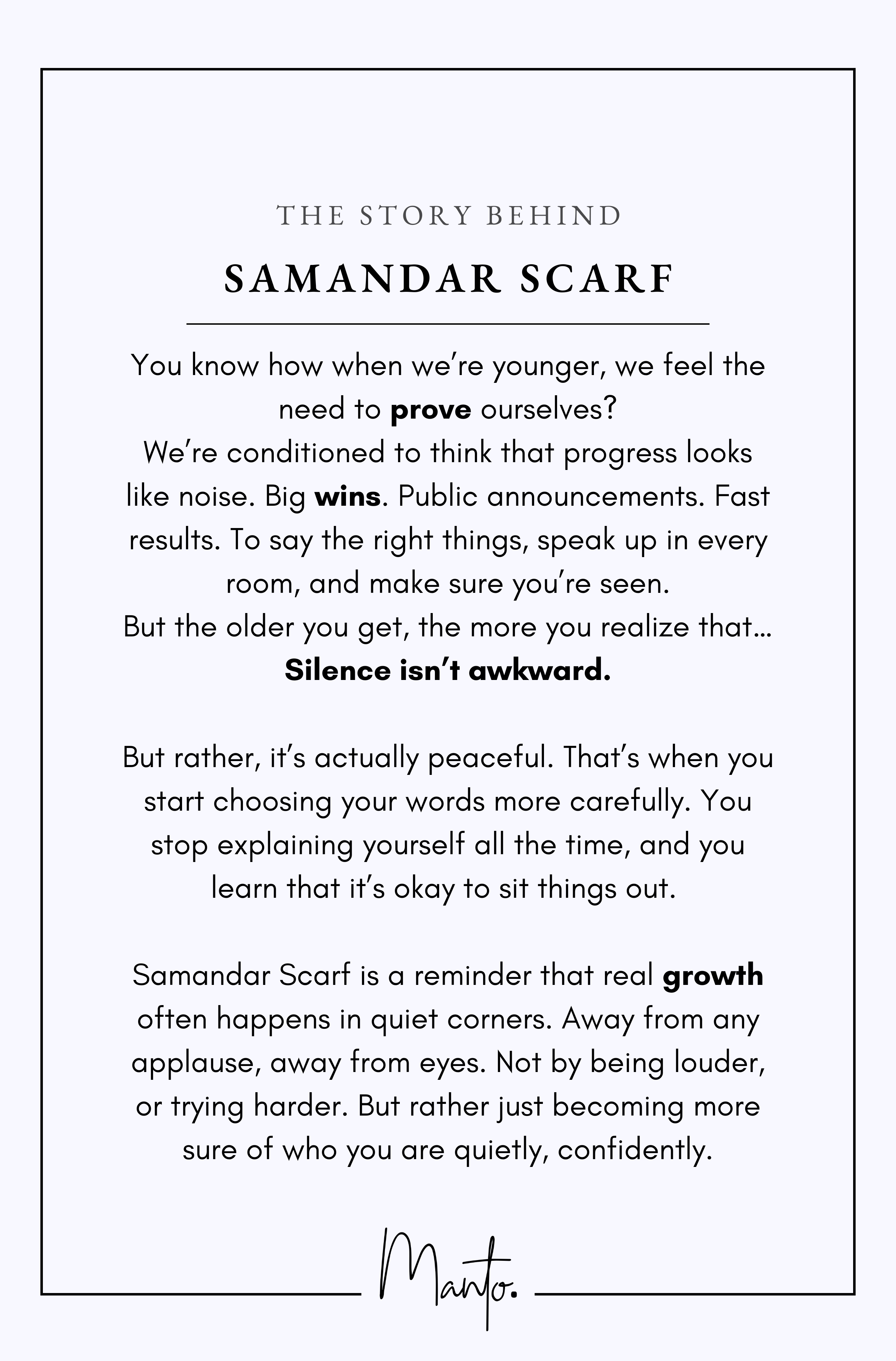 Design Philosophy of Samandar Scarf