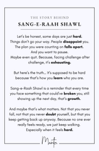 Design Philosophy of Sang-e-raah Shawl