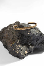 Manto Unisex Gold Stainless Steel Shaheen Cuff Bracelet (Kara) with Urdu Calligraphy of Poetry by Allama Iqbal