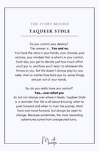 Design Philosophy of Taqdeer Stole