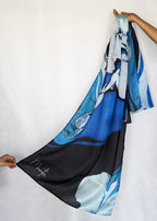 Qudrat (প্রকৃতি) Scarf - Samandar Blue